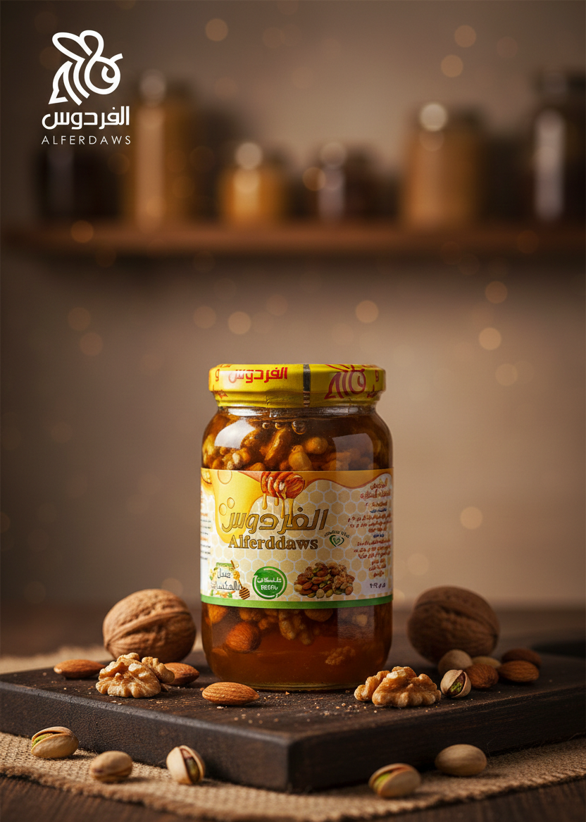 عسل بالمكسرات